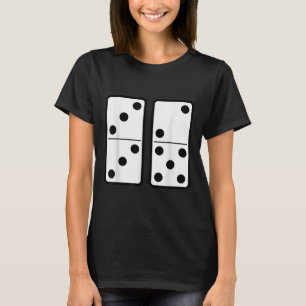 Camiseta Divertido juego de adicción a las fichas de dominó