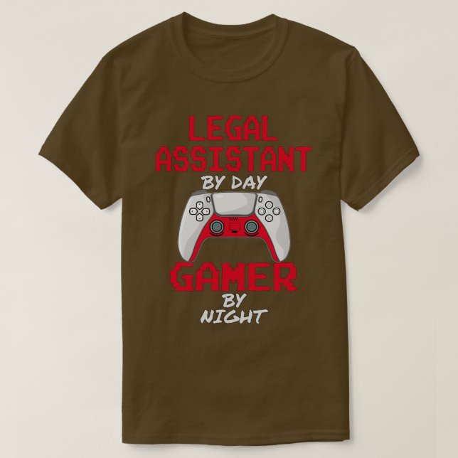 Camiseta Divertido juego de asistentes legales (Diseño del anverso)