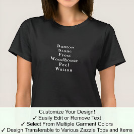 Camiseta Divertido juego de celebración de nombre de Noveda