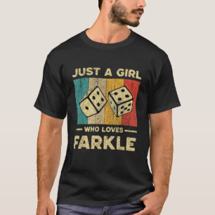 Camiseta Divertido juego de dados de Farkle Vintage para Ch