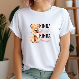 Camiseta Divertido juego de familia rosa feminista de Leopa