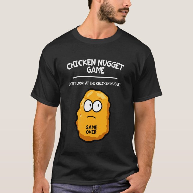 Camiseta Divertido Juego de Nuggets de Pollo (Anverso)
