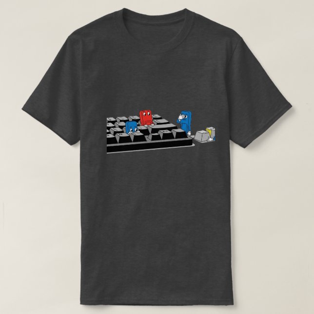 Camiseta Divertido juego de teclado para computadoras | Gee (Diseño del anverso)