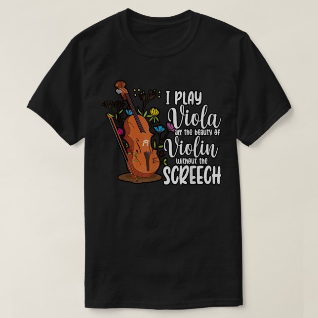 Camiseta Divertido juego musical clásico violinista viola (Diseño del anverso)