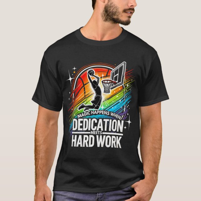 Camiseta Divertido jugador de baloncesto adolescente hombre (Anverso)