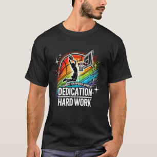 Camiseta Divertido jugador de baloncesto adolescente hombre