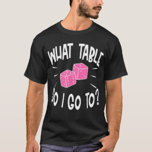 Camiseta Divertido jugador de Bunco qué juego de mesa dice 