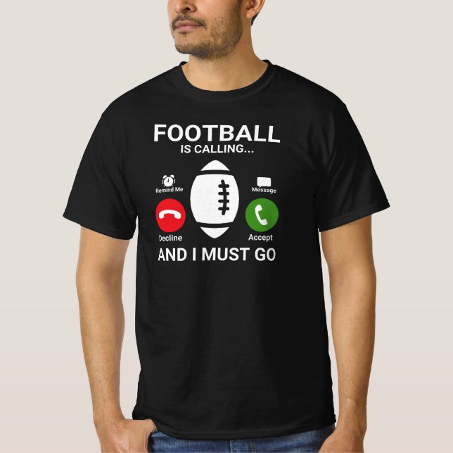 Camiseta Divertido jugador de fútbol (Anverso)