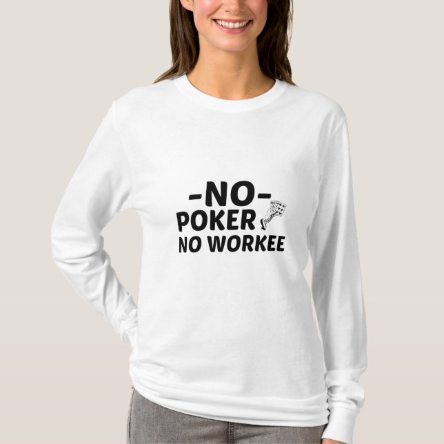 Camiseta Divertido jugador de póquer de apuestas (Anverso)