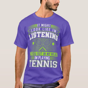 Camiseta Divertido jugador de tenis cita citas