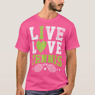 Camiseta Divertido jugador de tenis femenino y jugador masc