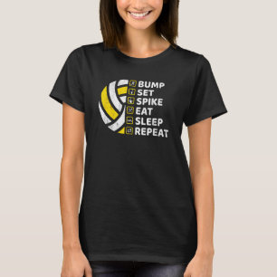 Camiseta Divertido jugador de voleibol deportivo 1