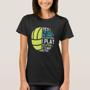Camiseta Divertido jugador de voleibol dice voleibol