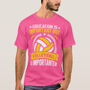 Camiseta Divertido jugador de voleibol que ama deportes