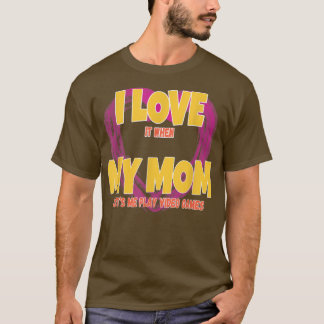 Camiseta Divertido jugador que amo a mi mamá me deja jugar