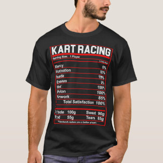 Camiseta Divertido Kart Carreras Nutrición Hechos Regalos I