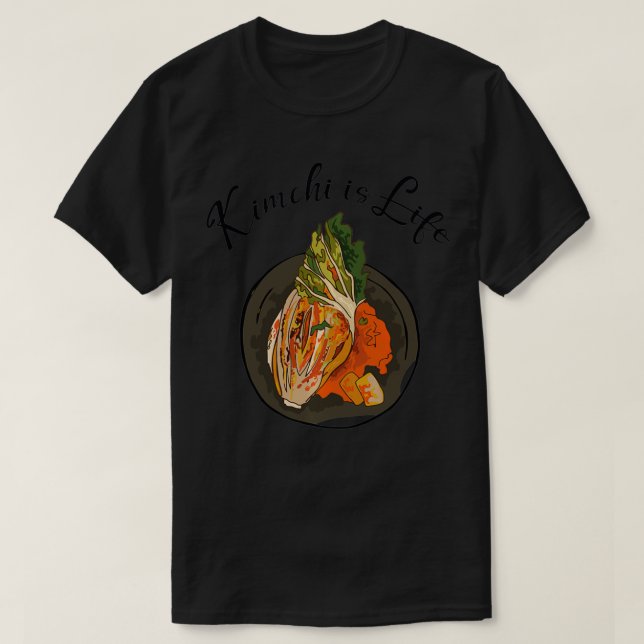 Camiseta Divertido Kimchi es la vida (Diseño del anverso)