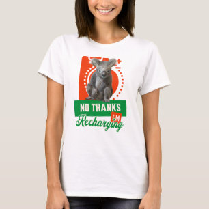 Camiseta Divertido Koala Introvertido Recargando Estado de 