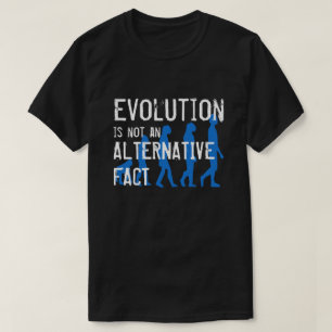 Camiseta Divertido "La evolución no es un hecho alternativo