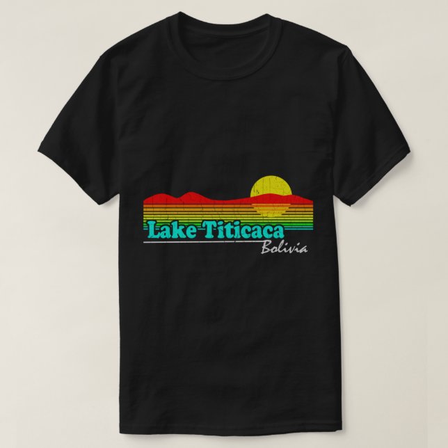 Camiseta Divertido lago Titicaca, Bolivia (con problemas de (Diseño del anverso)