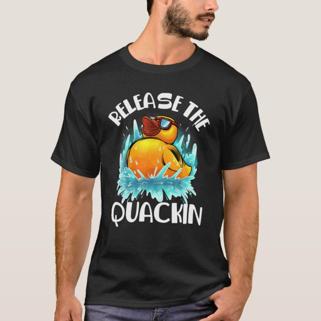 Camiseta Divertido lanzamiento del regalo de Quackin | Aman (Anverso)