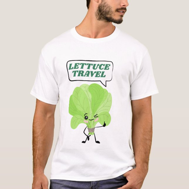 Camiseta Divertido lapsus de vacaciones de lechuga (Anverso)