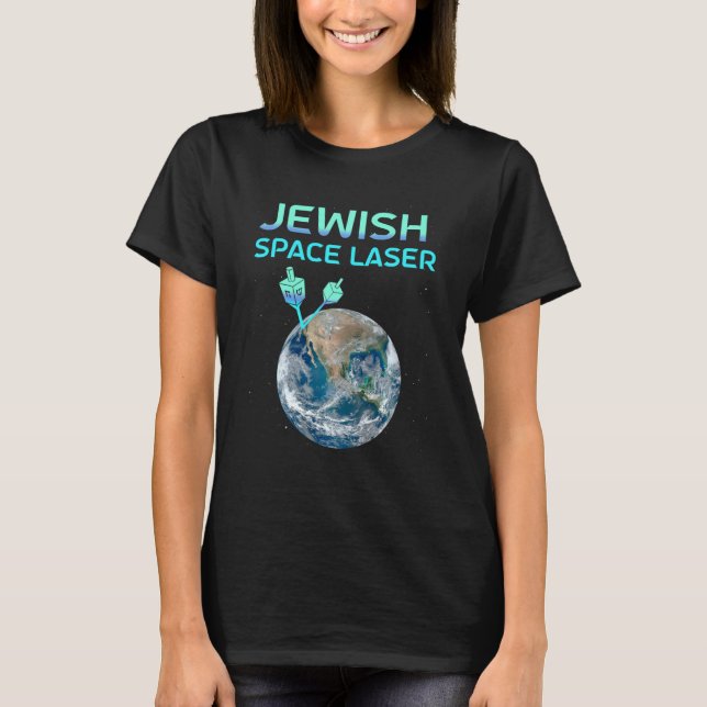 Camiseta Divertido láser espacial judío Trending Secret Jew (Anverso)