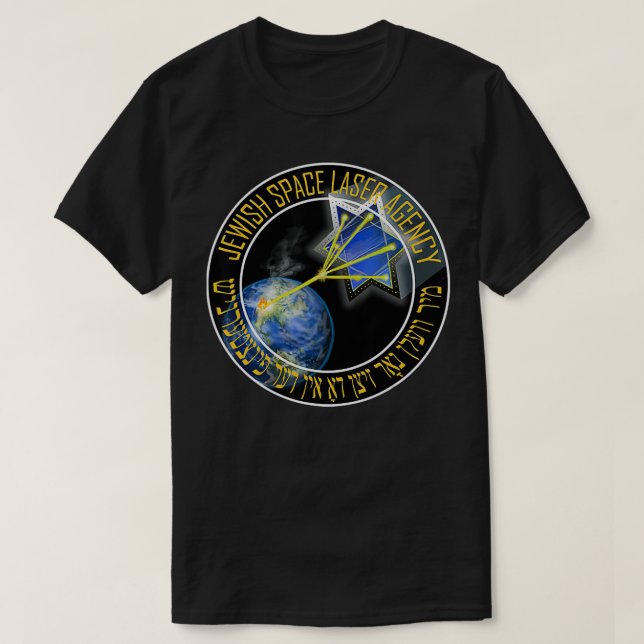 Camiseta Divertido láser espacial judío Trending Secret Jew (Diseño del anverso)