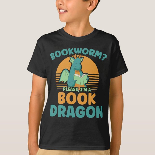 Camiseta Divertido lector de libros divertido para niños de (Anverso)