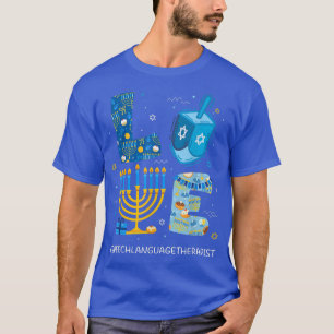 Camiseta Divertido lenguaje de amor Menorah Jewis