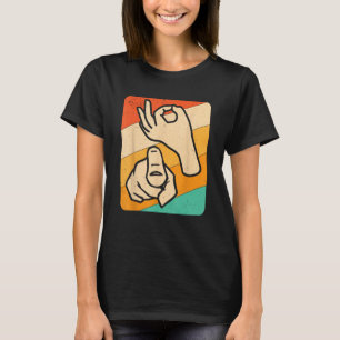 Camiseta Divertido lenguaje de Rótulo ASL americano, novela