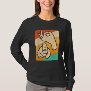 Camiseta Divertido lenguaje de Rótulo ASL americano, novela