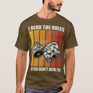 Camiseta Divertido, leo el juego de juego de mesa nocturno