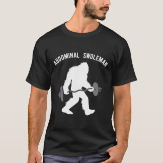 Camiseta Divertido Levantamiento Yeti Abdominal Swoleman Re
