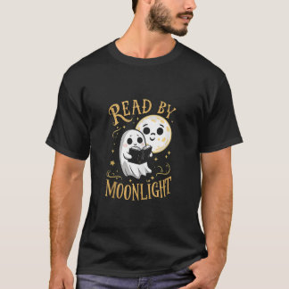 Camiseta Divertido libro de lectura fantasma leído por Moon