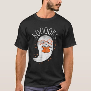 Camiseta Divertido libro fantasma leyendo escuela de profes