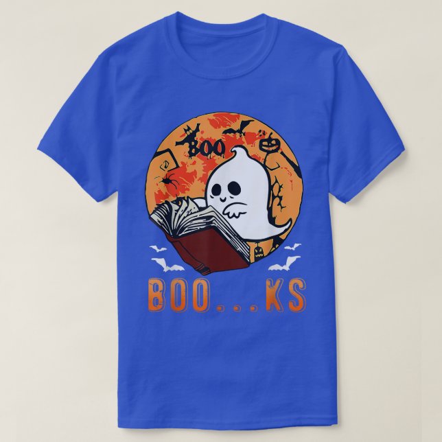 Camiseta Divertido libro fantasma que lee a profesor de Hal (Diseño del anverso)