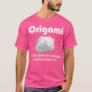 Camiseta Divertido libro japonés de origami que dice
