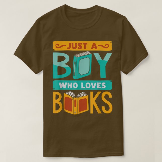 Camiseta Divertido libro leyendo gráficos chicos hombres am (Diseño del anverso)