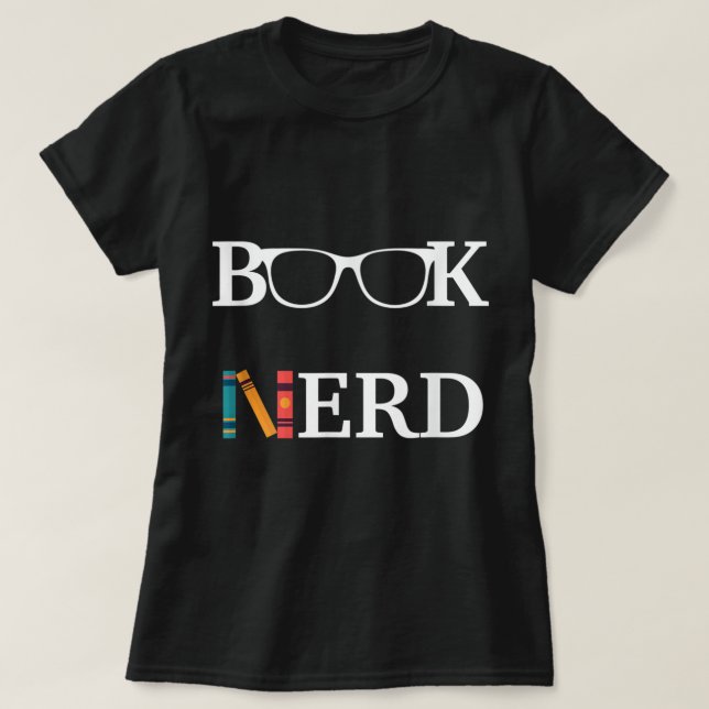 Camiseta Divertido libro Nerd leyendo regalo para bibliotec (Diseño del anverso)