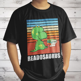 Camiseta Divertido libro Readosaurus Dinosaur leyendo Dino 