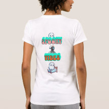divertido lindo fantasma de halloween y robot enfe