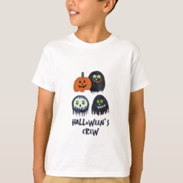 Camiseta Divertido lindo Spooky Halloween Black Monster Cre