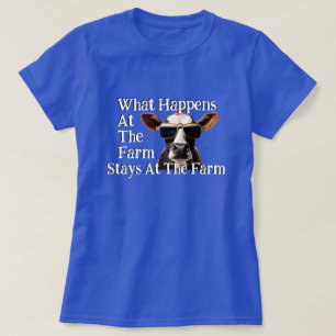Camiseta Divertido "Lo que pasa en la granja..."