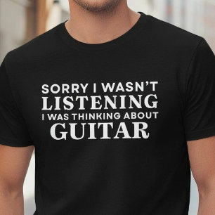 Camiseta Divertido Lo Siento No Estoy Escuchando Pensando E