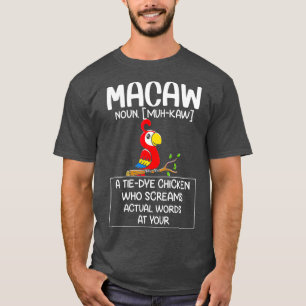 Camiseta Divertido loro de Macaw Noun