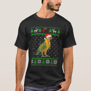 Camiseta Divertido loro ilumina un árbol de Navidad feo más
