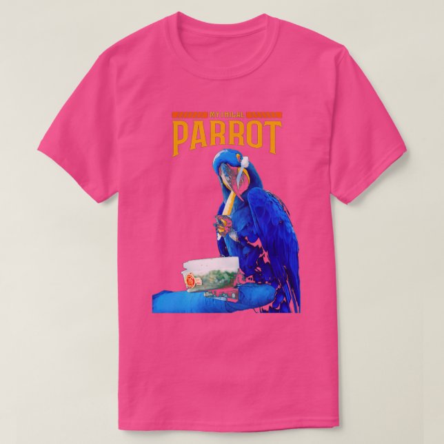 Camiseta Divertido Loro Se Cepilla Después De La Comida 2 (Diseño del anverso)