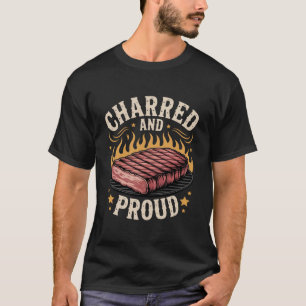 Camiseta Divertido Maestro de la Parrilla BBQ Carbonizado O