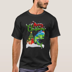 Camiseta Divertido Mahi Mahi Fish Lover Xmas Iluminando a M
